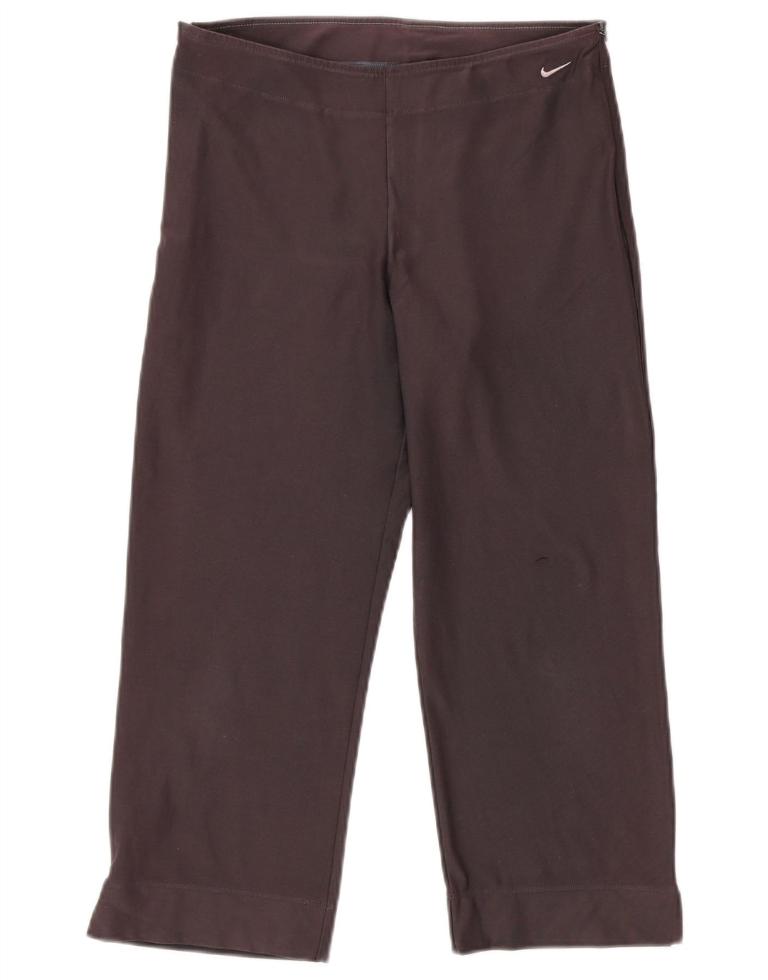 NIKE Pantalon de survêtement Dri Fit Capri pour femme UK 12/14 Large Gris Coton