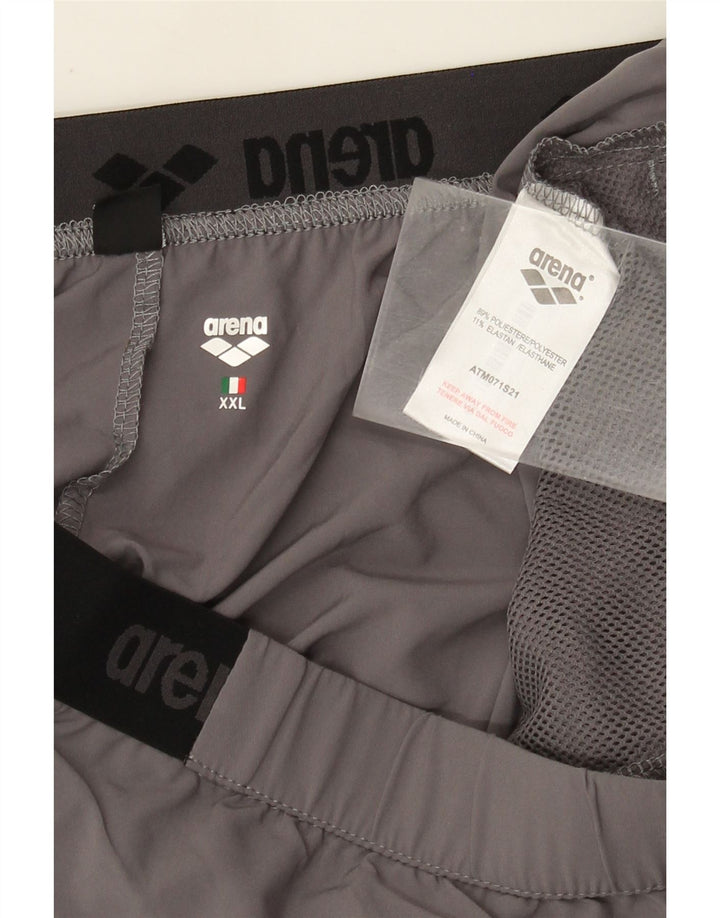 Arena Short de Sport Homme 2XL Gris Polyester