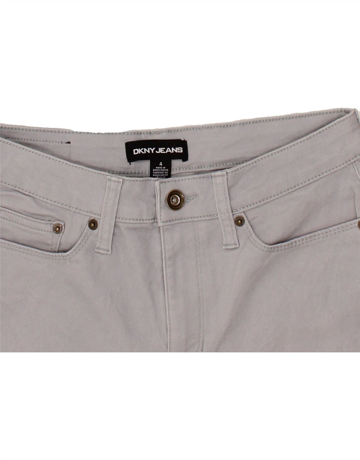 DKNY Womens Casual Shorts US 4 Small W30 Grey Cotton Vintage Dkny and Second-Hand Dkny from Messina Hembry 