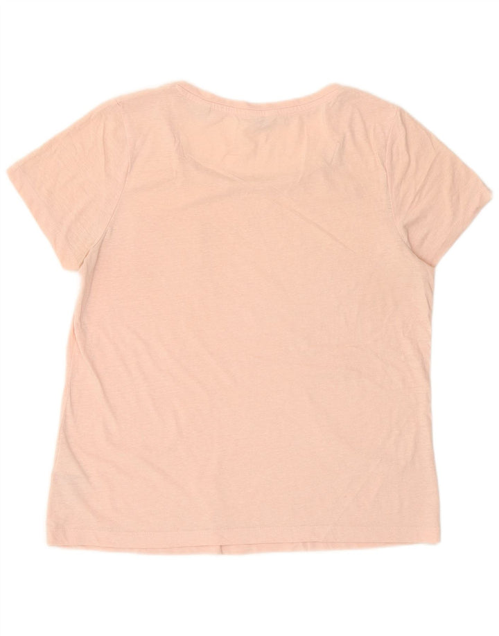 Jack Wills T-Shirt Femme Top UK 12 Rose Moyen Polyester