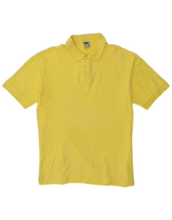 Fila Polo Homme Jaune Moyen