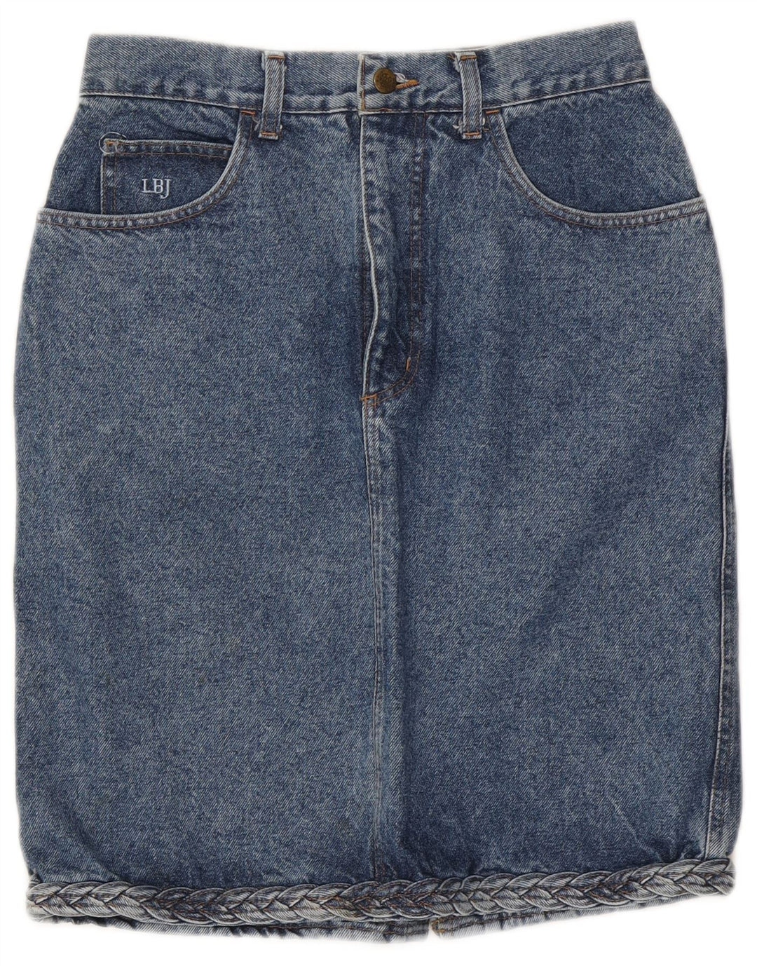 Laura Biagiotti Jupe en Jean Femme W28 Bleu Moyen Classique