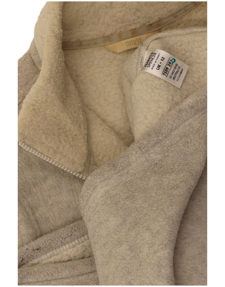 Marks & Spencer Veste polaire pour femme UK 12 Polyester beige moyen