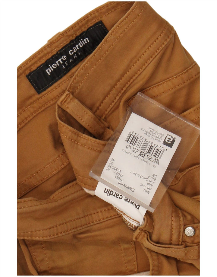 PIERRE CARDIN Pantalon décontracté droit homme W36 L32 Beige Coton