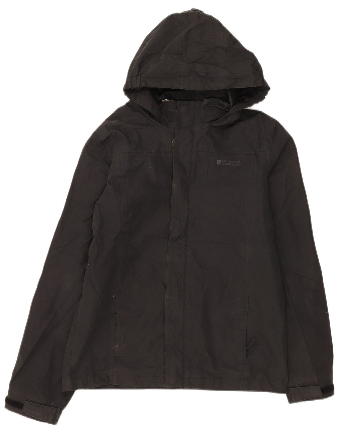 Mountain Warehouse Veste coupe-vent à capuche pour garçon 12-13 ans Noir