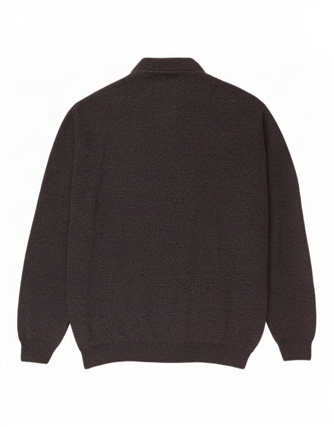 Rodes Pull à col polo pour homme en laine rayée bleu marine
