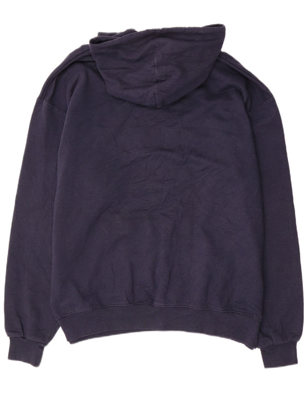 Champion Pull à capuche graphique pour homme 2XL en coton bleu marine