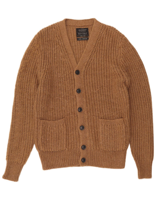 All Saints Cardigan Pull Marron Moyen Acrylique Homme