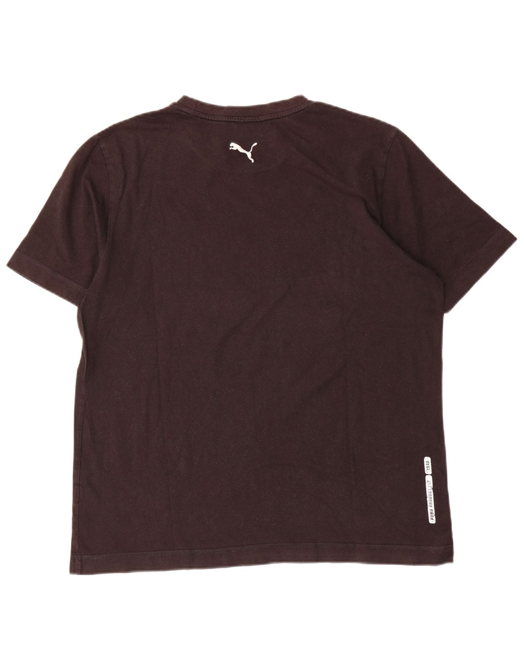 Puma T-shirt graphique pour homme, grand, en coton, marron