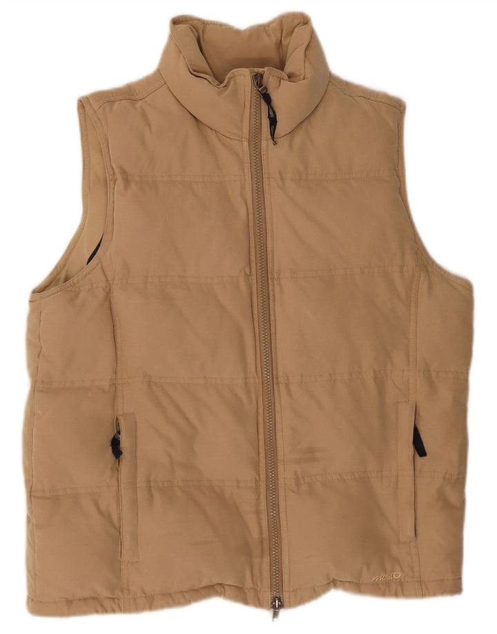 Musto Gilet rembourré surdimensionné pour femme UK 10 Petit Polyester Beige