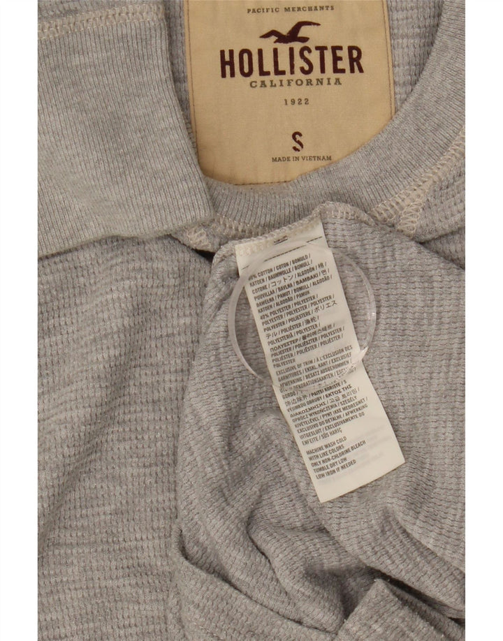 Hollister Haut à manches longues pour homme en coton gris Small