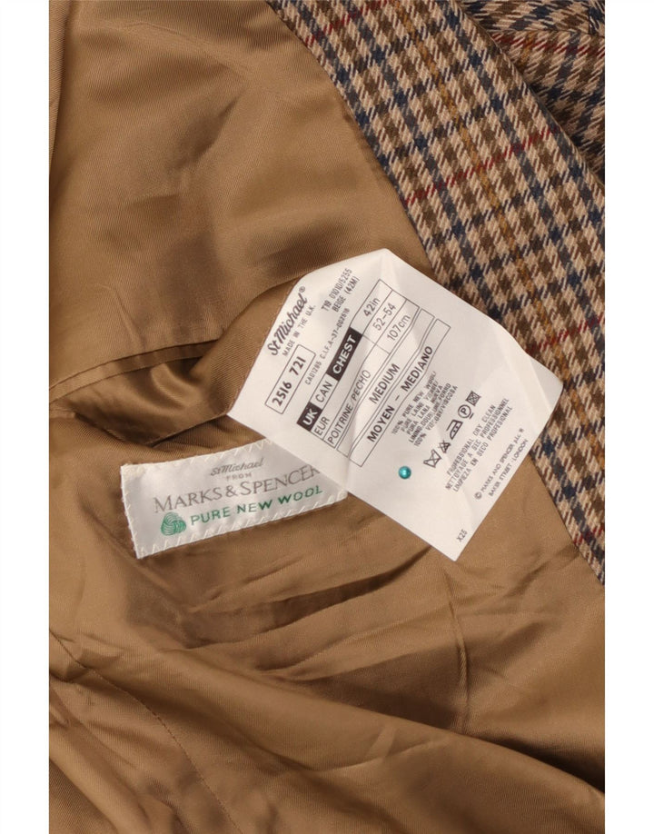 Marks & Spencer Veste blazer St. Michael pour homme UK 42 Large Marron
