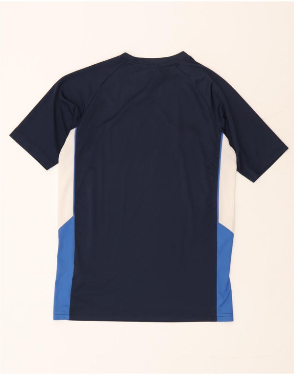 Nike Garçons Dri Fit T-Shirt Top 13-14 ans XL Bleu Marine Colorblock