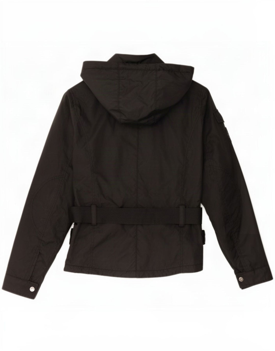 Refrigue Veste utilitaire à capuche pour femme UK 12 Medium Black Nylon