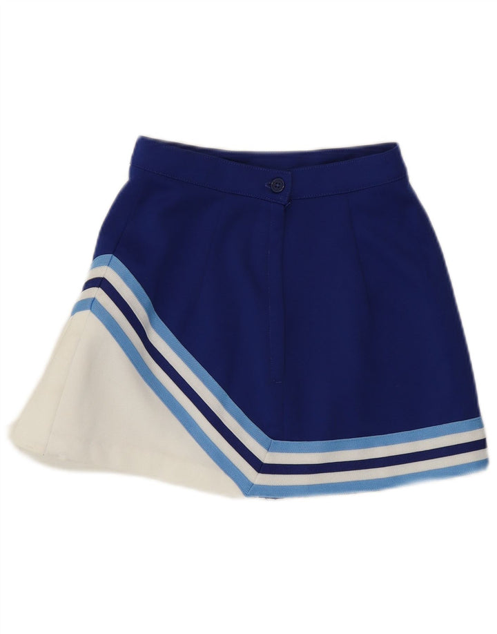 Varsity Jupe de Tennis Femme UK 8 Petit Bleu Colorblock Polyester