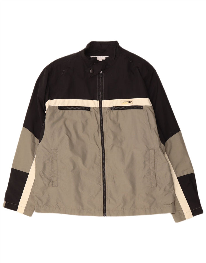 Veste coupe-vent vintage pour homme UK 38 Gris moyen Colourblock Polyamide