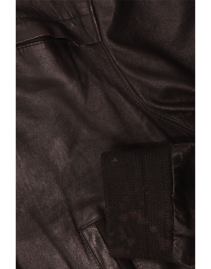 Veste en cuir homme vintage IT 52 XL Cuir noir