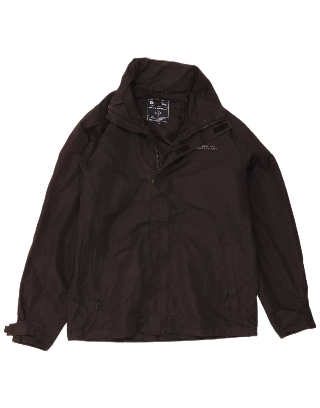 Mountain Warehouse Veste de pluie à capuche pour homme UK 36 Small Noir Polyester