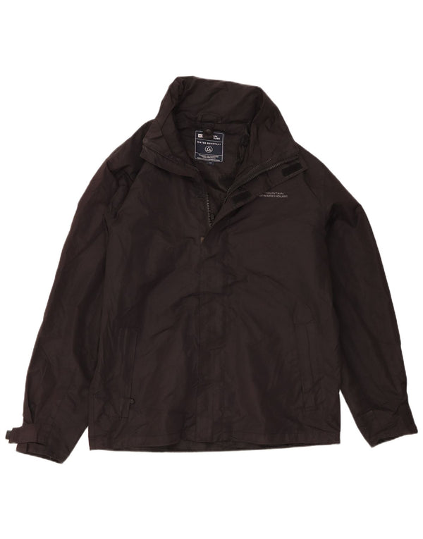 Mountain Warehouse Veste de pluie à capuche pour homme UK 36 Small Noir Polyester