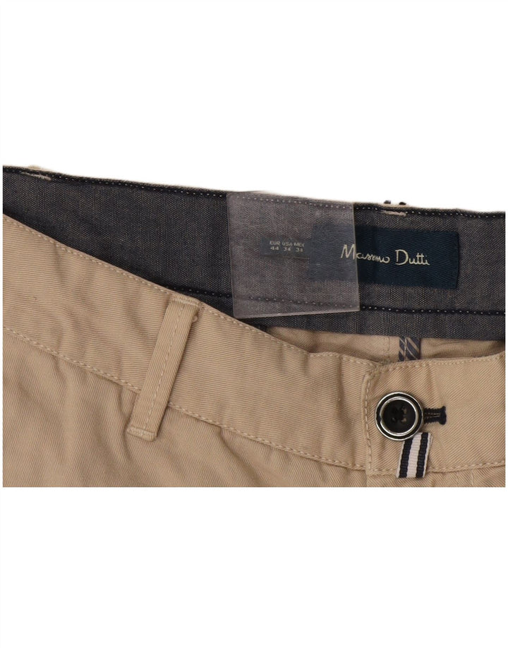 Massimo Dutti Short Chino Homme EU 44 Large W34 Beige