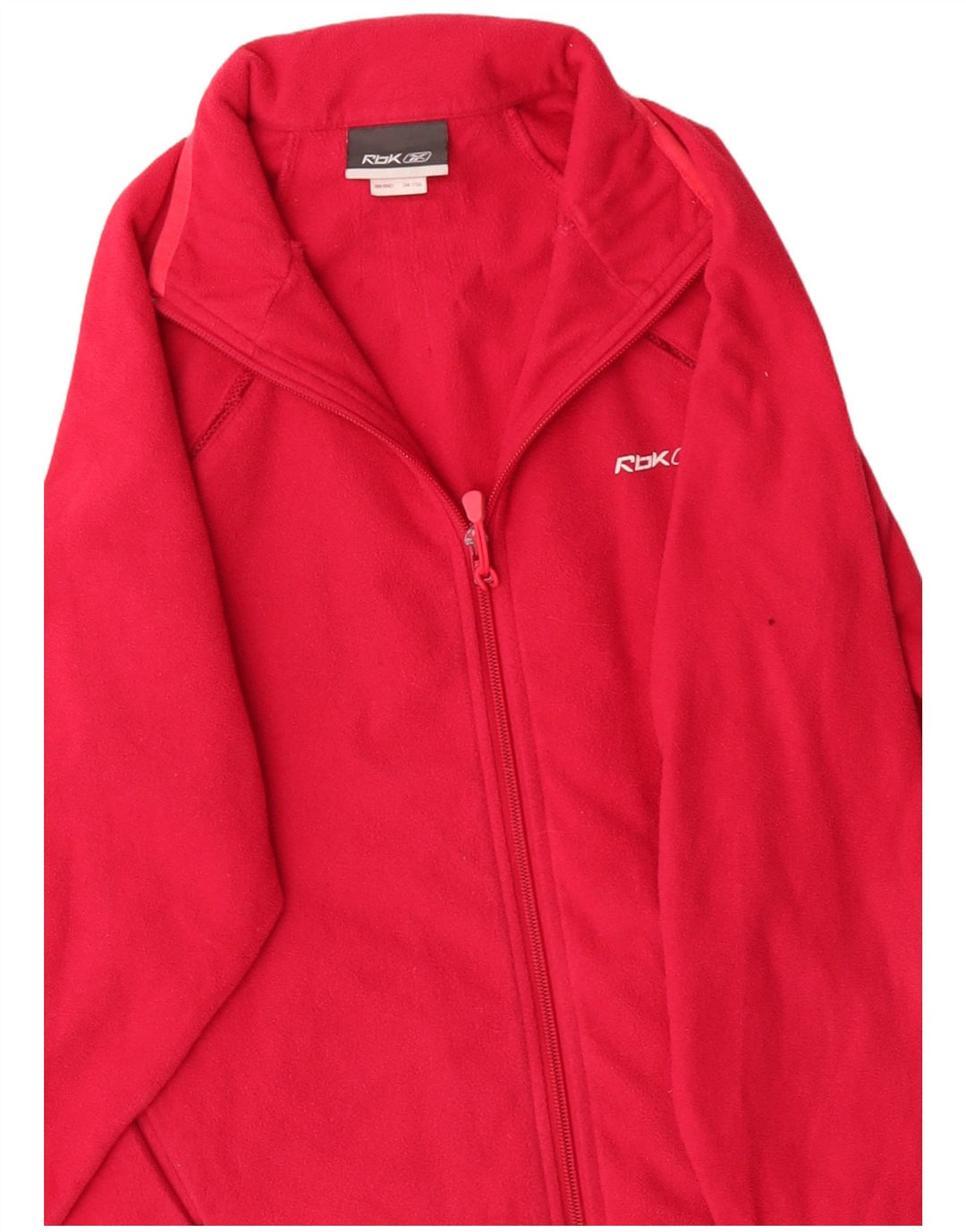 REEBOK Veste Polaire Femme UK 10 Small Rouge Polyester