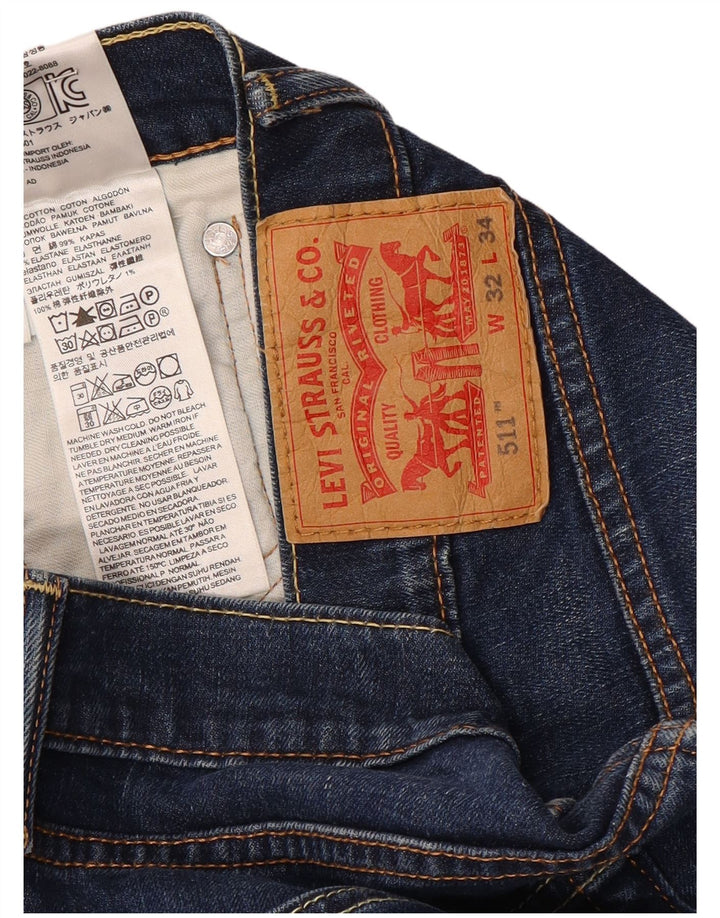 Levi's Jean Slim 511 Homme Bleu W32 L26 Coton