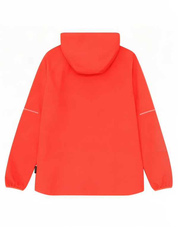 Jack Wolfskin Veste de pluie à capuche pour femme UK 14/16 Large Rouge Polyester