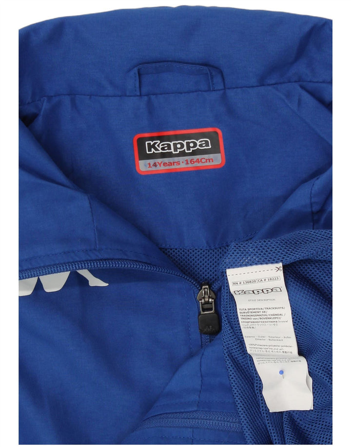 Kappa Veste de Survêtement Graphique Garçon 13-14 ans Bleu Polyester