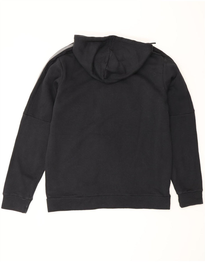ADIDAS Pull à capuche zippé pour homme Grand coton noir