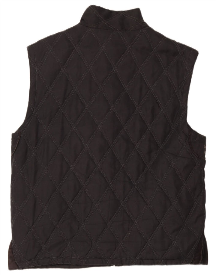 Mila Schon Gilet rembourré pour femme EU 52 4XL Noir Polyester
