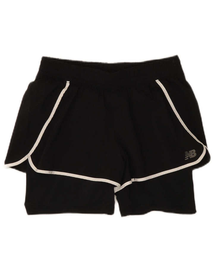 New Balance Short de sport pour femme UK 8 Small Noir Polyester