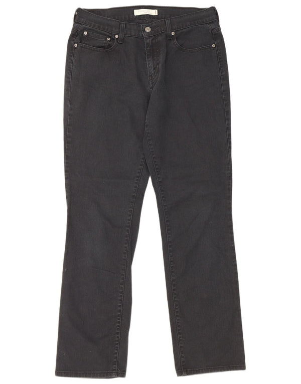 Levi's Jean droit 505 femme US 10 Large W32 L31 coton noir