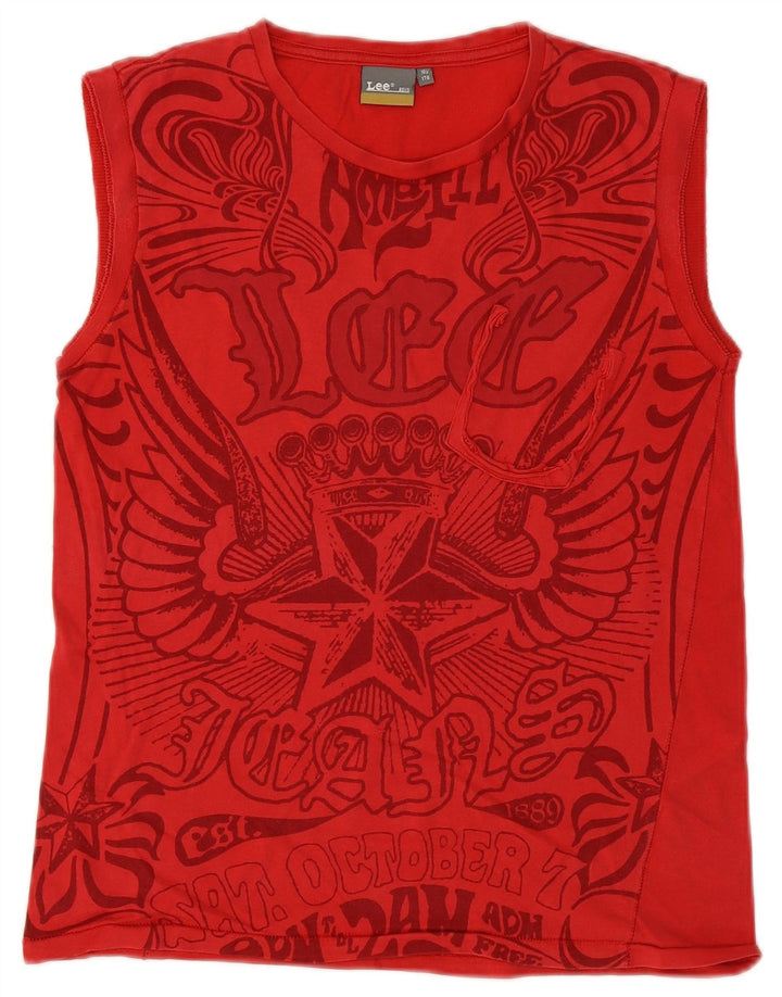 Lee Débardeur Graphique Garçon 15-16 ans Rouge Coton