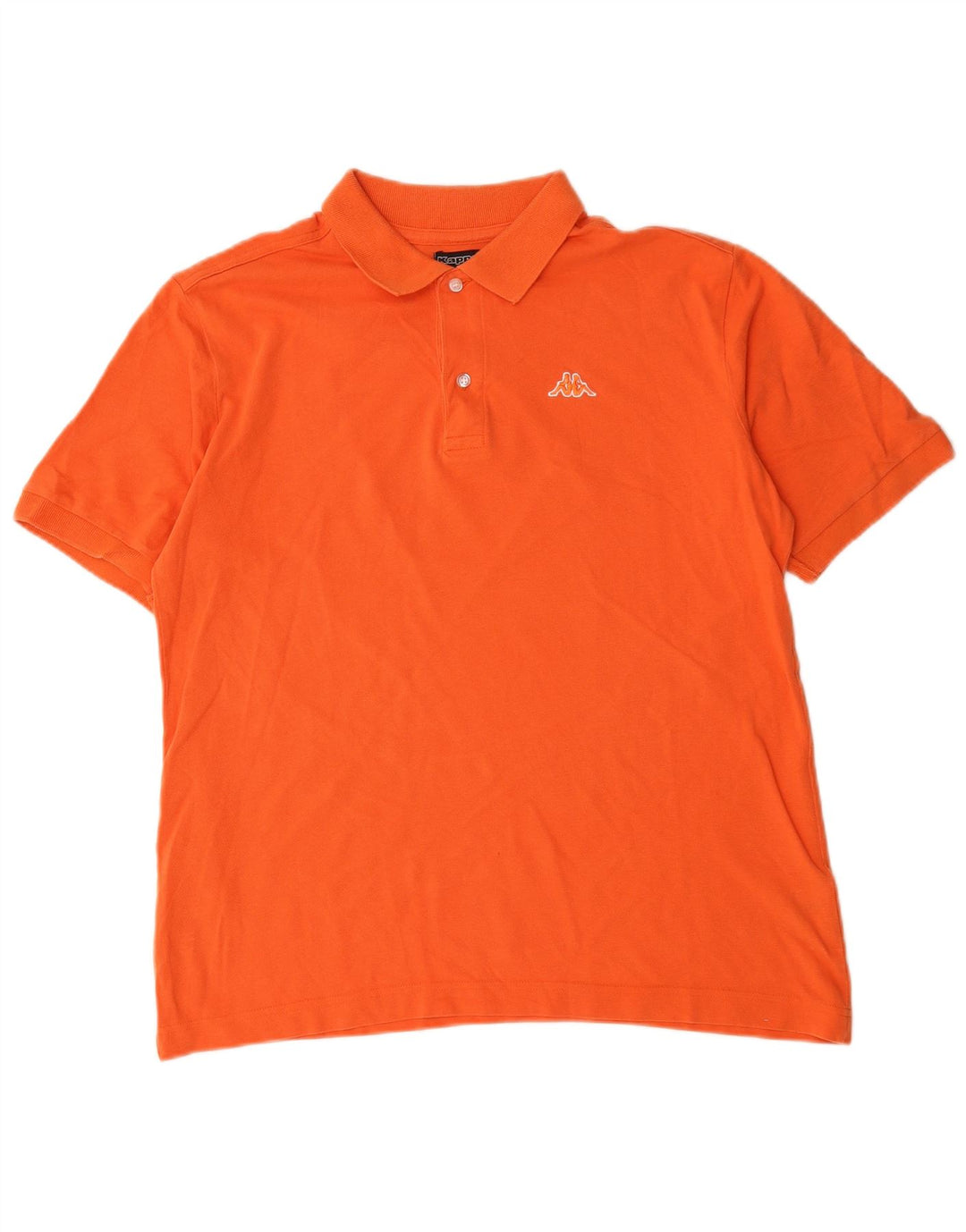 Kappa Polo Homme Orange Moyen Coton