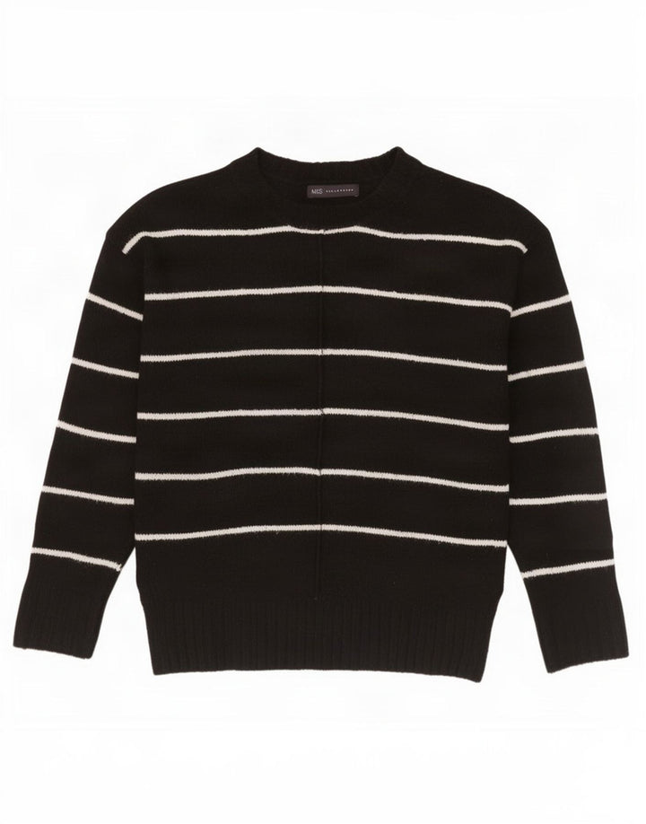 Marks & Spencer Pull à col roulé pour femme UK 14 Noir moyen