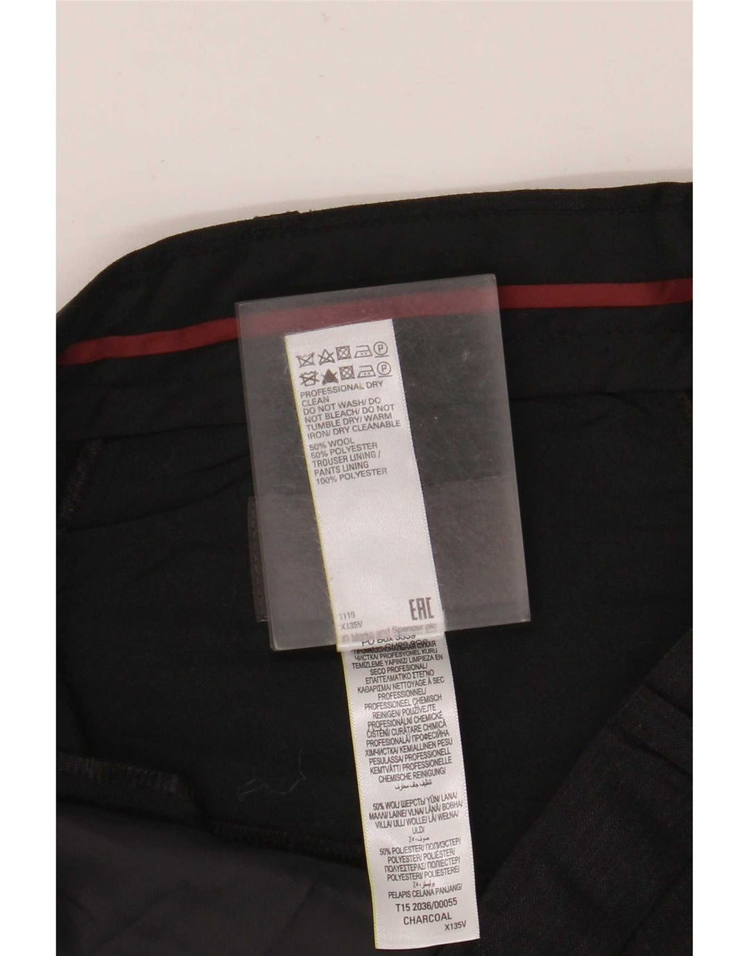 Marks & Spencer Pantalon de costume coupe classique pour homme W36 L31 Gris laine