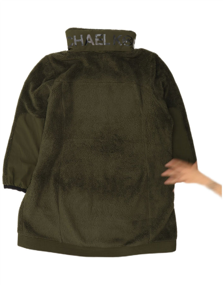 Michael Kors Manteau polaire pour femme UK 20 2XL Vert Polyester
