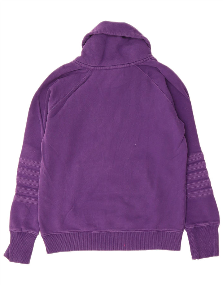 GANT Sweat-shirt à col châle pour femme UK 14 Coton violet moyen