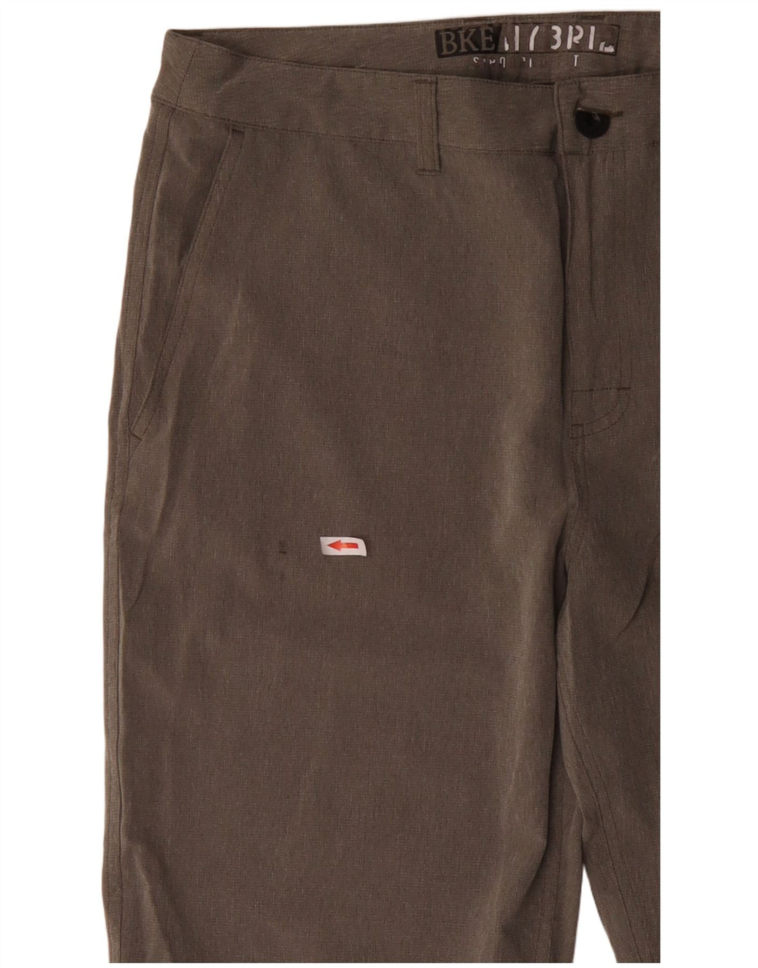 BKE Short Chino Homme W33 Gris Moyen Polyester