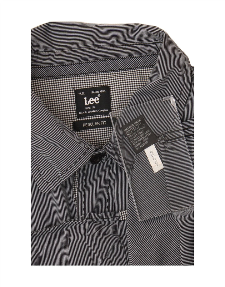 Lee Chemise coupe classique XL en coton à fines rayures pour homme