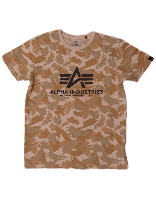 Alpha Industries T-Shirt Graphique Homme Petit Coton Multicolore