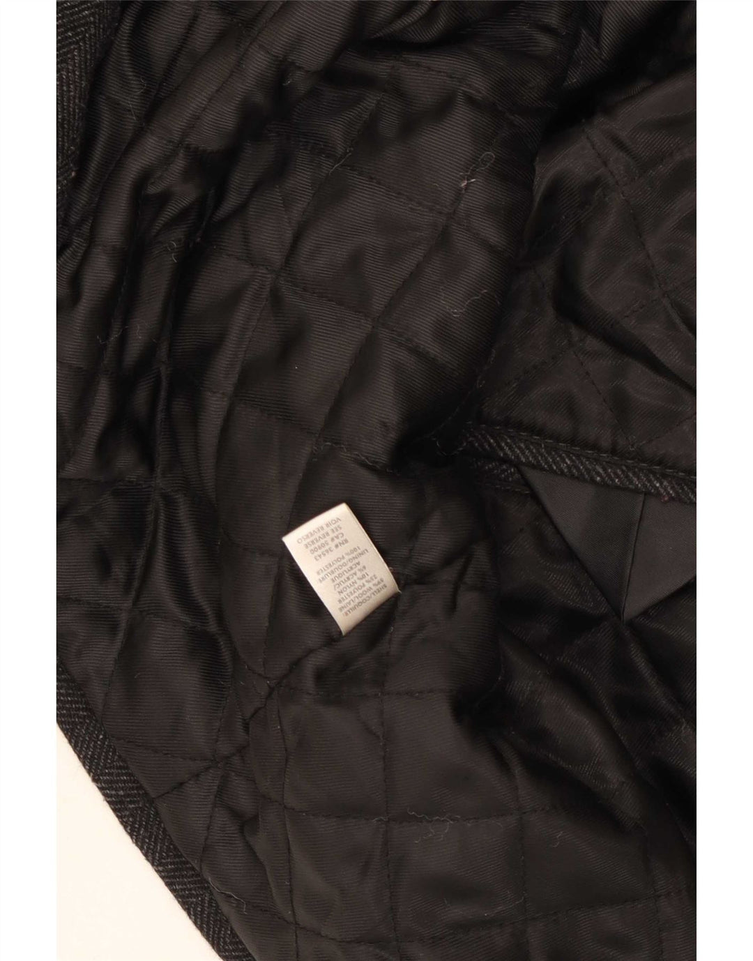 Calvin Klein Caban pour homme UK 40 Large laine à chevrons gris