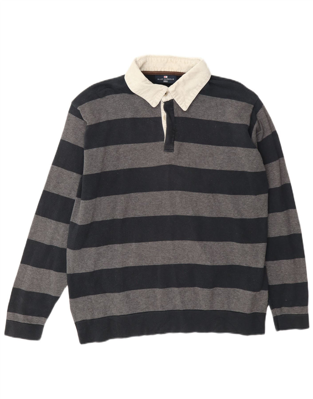 Marks & Spencer Pull à Col Polo Blue Harbour Homme Noir Moyen