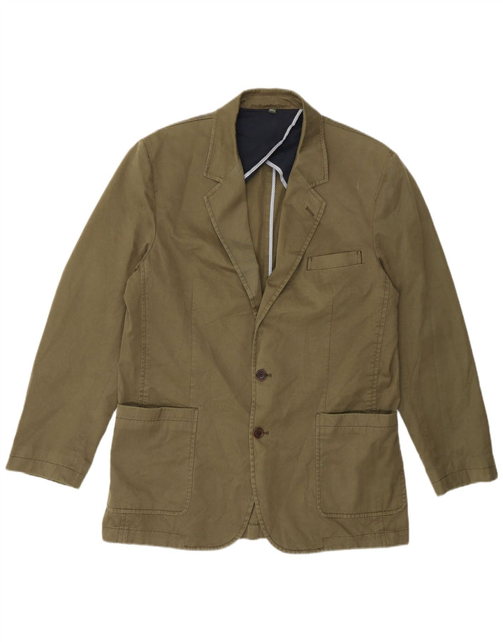 Orvis Veste Blazer 2 Boutons Homme UK 40 Grand Kaki Coton