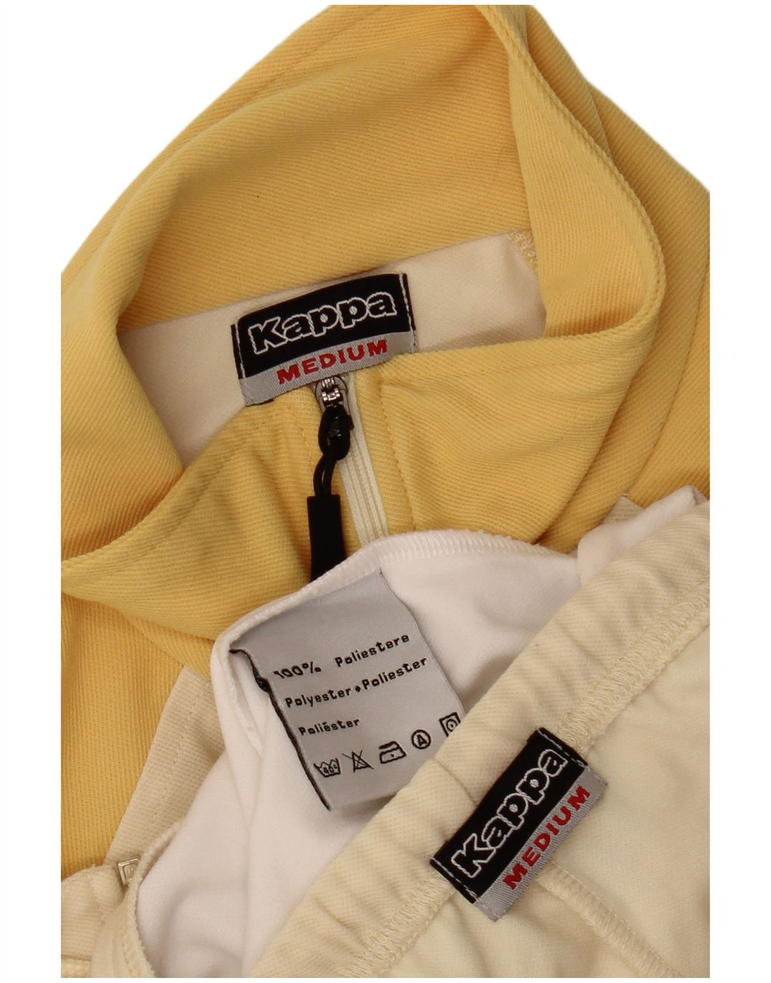 Kappa Survêtement complet pour femme UK 14 Polyester jaune moyen colour block