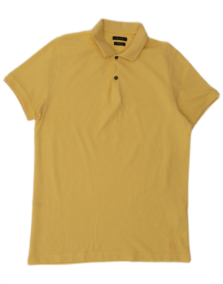 Massimo Dutti Polo Homme Jaune Moyen Coton