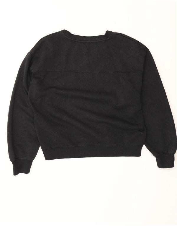 Zara Womens Sweatshirt Jumper UK 16 Large Black Cotton