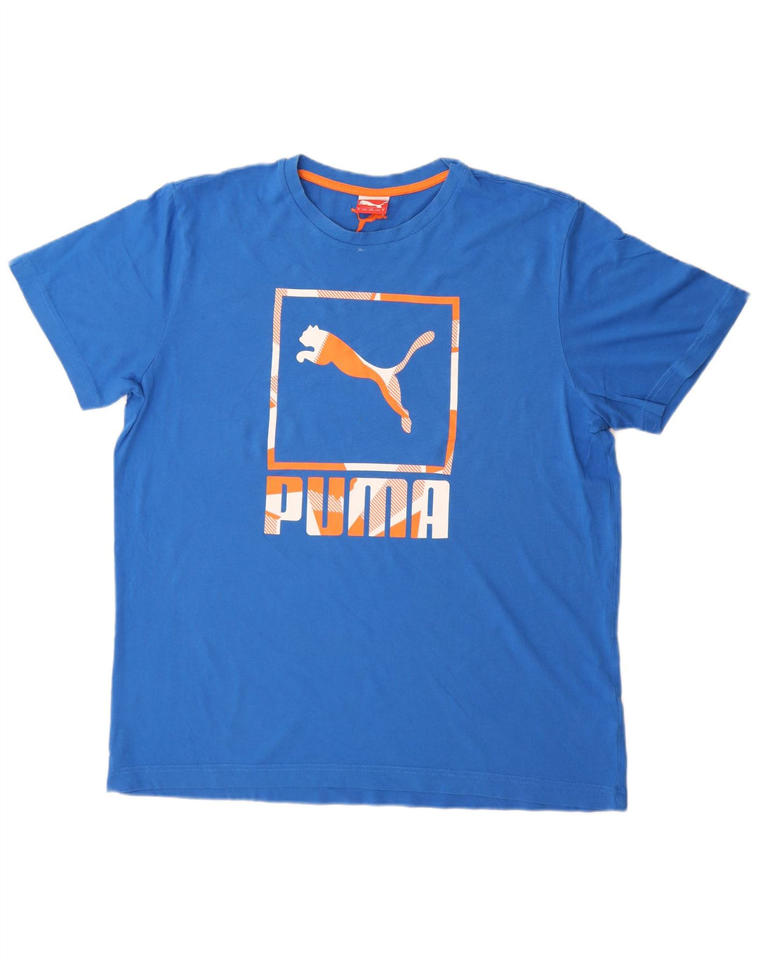 Puma T-Shirt Graphique Top XL Homme Bleu Coton