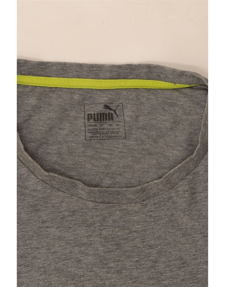 Puma T-shirt graphique pour homme 2XL Gris moucheté