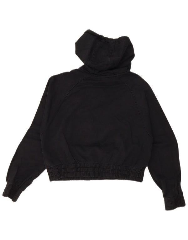 Nike Pull à capuche surdimensionné pour femme UK 10 Petit coton noir